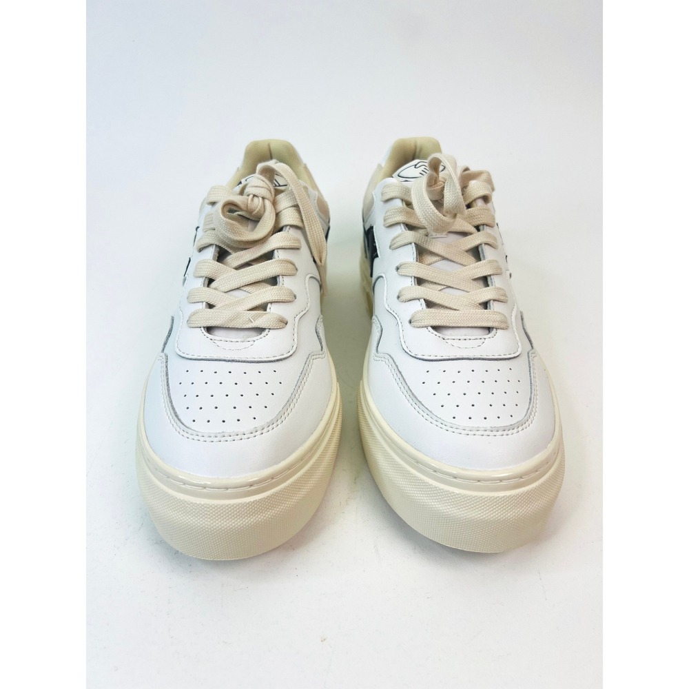 Stepney Workers Club Pearl S-Strike Leather Sneakers White Black Womens 10 - Picture 4 of 9